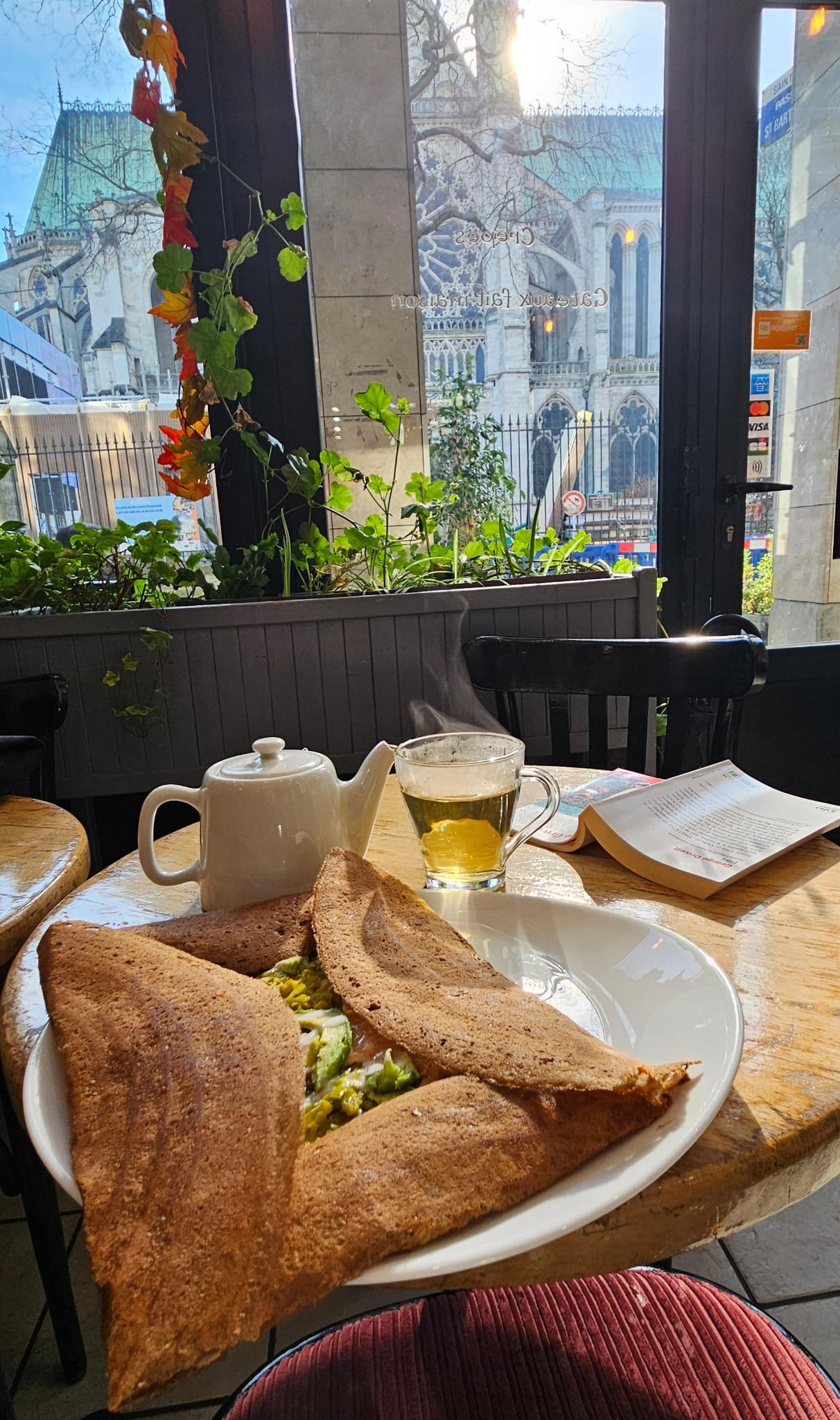 Plat de la crêperie Au Rendez-Vous