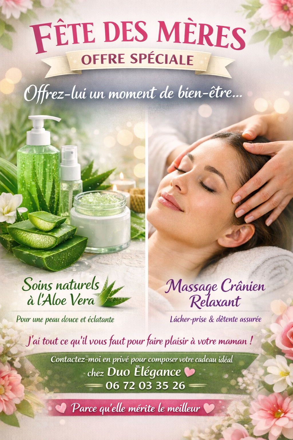 Ambiance apaisante de l'institut de massages Duo Elegance